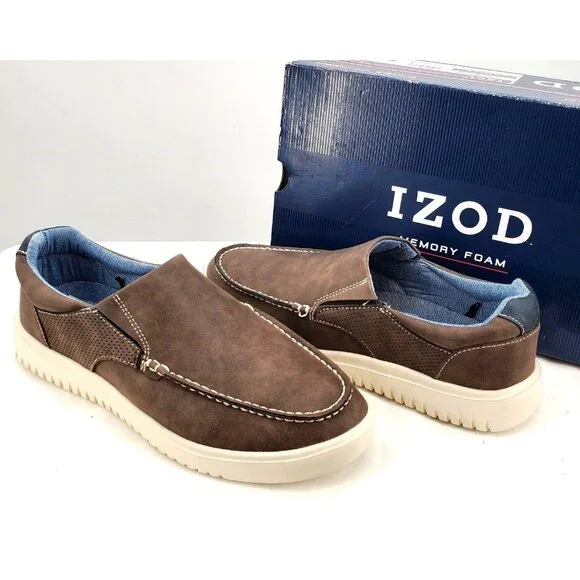 Izod Shoes Izod Sneakers Mens Hampton Slip On Boat Casual